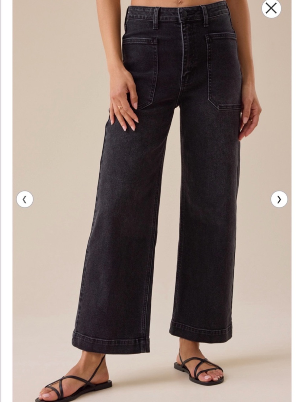 Wide Leg High-Rise Acid Washed Denim Layla Jean by Altar’d State size 29 / 8